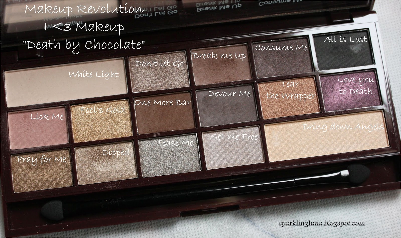  : Makeup Revolution I Heart Revolution Eyeshadow Palette, Death By Chocolate : Beauty